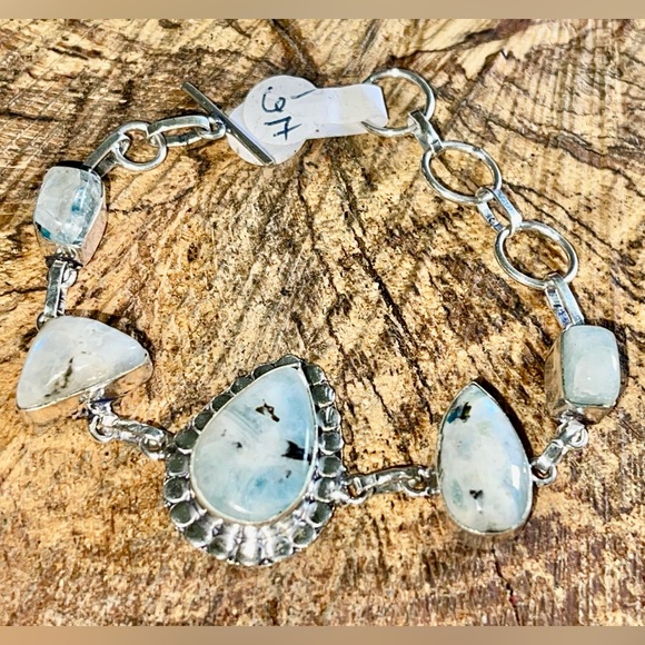 Rainbow Moonstone Bracelet 6” - 7” - Picture 7 of 8